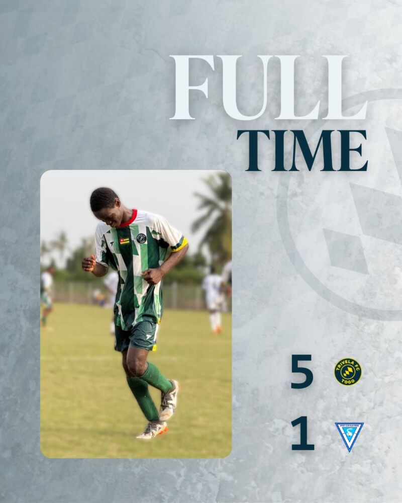 Image for the Tweet beginning: 5-1 victory for Trivela FC