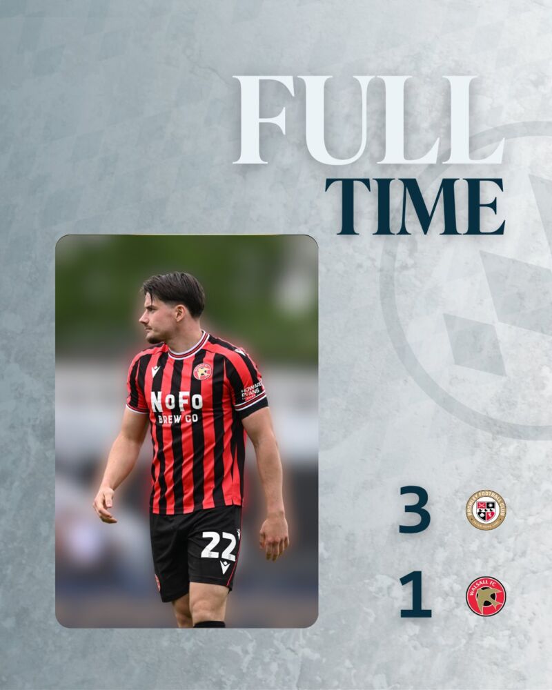 Image for the Tweet beginning: Bromley 3-1 Walsall. 